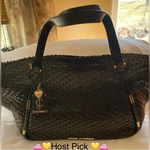Juicy Couture Handbags - Juicy Couture Huge Brown Woven Leather Tote!! EUC RARE Stunningly Gorgeous 💛HP💛
